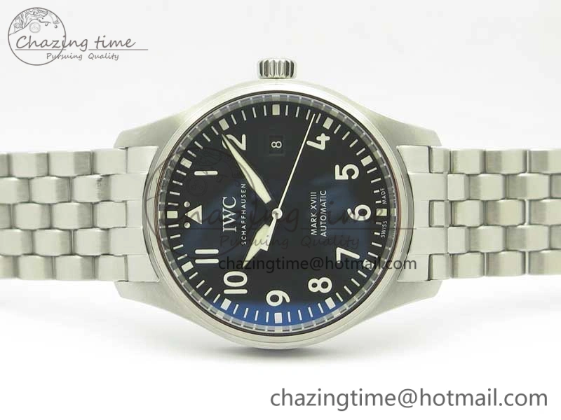 Mark XVIII IW327015 MKS 1:1 Best Edition Black Dial On SS Bracelet MIYOTA 9015 V2