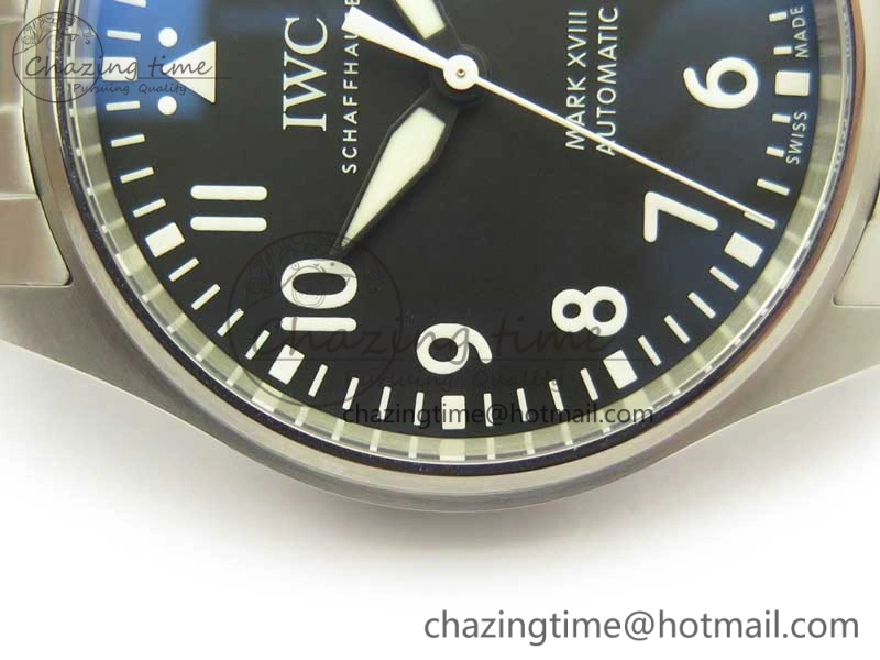 Mark XVIII IW327015 MKS 1:1 Best Edition Black Dial On SS Bracelet MIYOTA 9015 V2