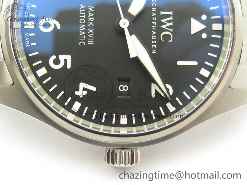 Mark XVIII IW327015 MKS 1:1 Best Edition Black Dial On SS Bracelet MIYOTA 9015 V2