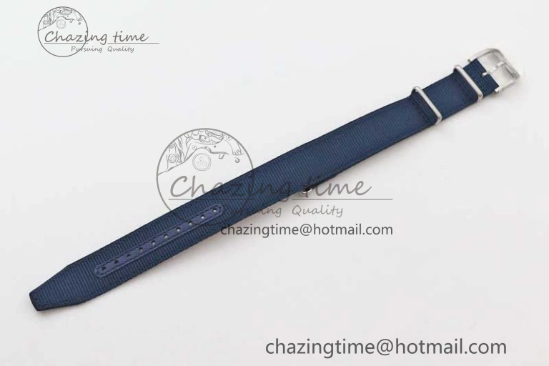 Mark XVIII IW328101 Black Ceramic M+F 1:1 Best Edition Blue Dial on Blue Nylon Strap A35111