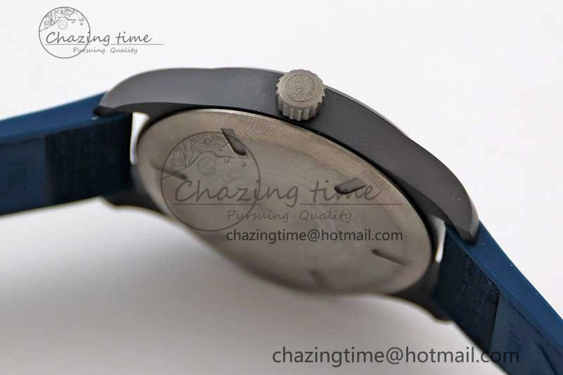 Mark XVIII IW328101 Black Ceramic M+F 1:1 Best Edition Blue Dial on Blue Nylon Strap A35111
