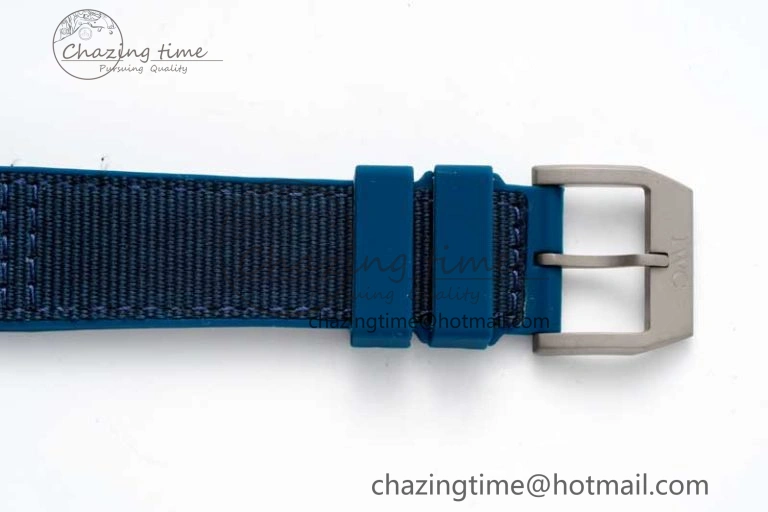 Mark XVIII IW328101 Blue Ceramic M+F 1:1 Best Edition Blue Dial on Blue Nylon Strap A35111