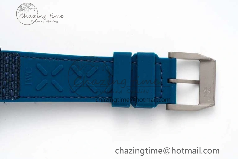 Mark XVIII IW328101 Blue Ceramic M+F 1:1 Best Edition Blue Dial on Blue Nylon Strap A35111