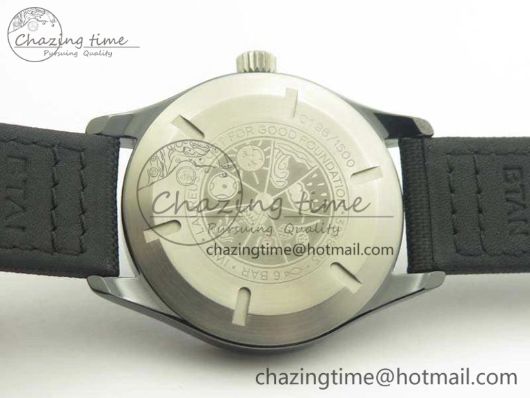Mark XVIII LAUREUS IW324703 Black Ceramic MKF Best Edition On Black Nylon Strap A2892