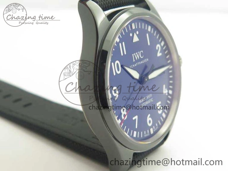 Mark XVIII LAUREUS IW324703 Black Ceramic MKF Best Edition On Black Nylon Strap A2892