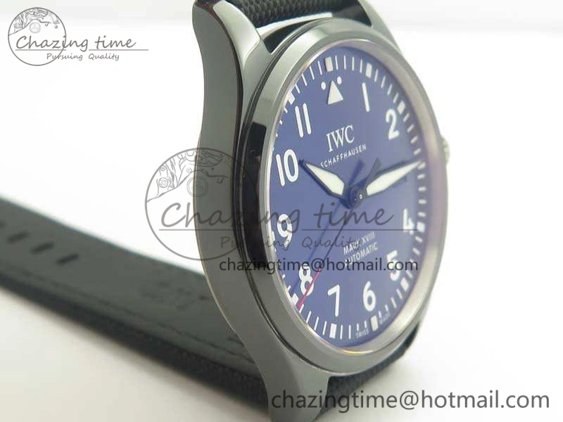 Mark XVIII LAUREUS IW324703 Black Ceramic MKF Best Edition On Black Nylon Strap A2892