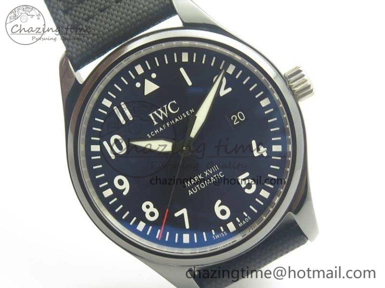 Mark XVIII LAUREUS IW324703 Black Ceramic MKF Best Edition On Black Nylon Strap A2892