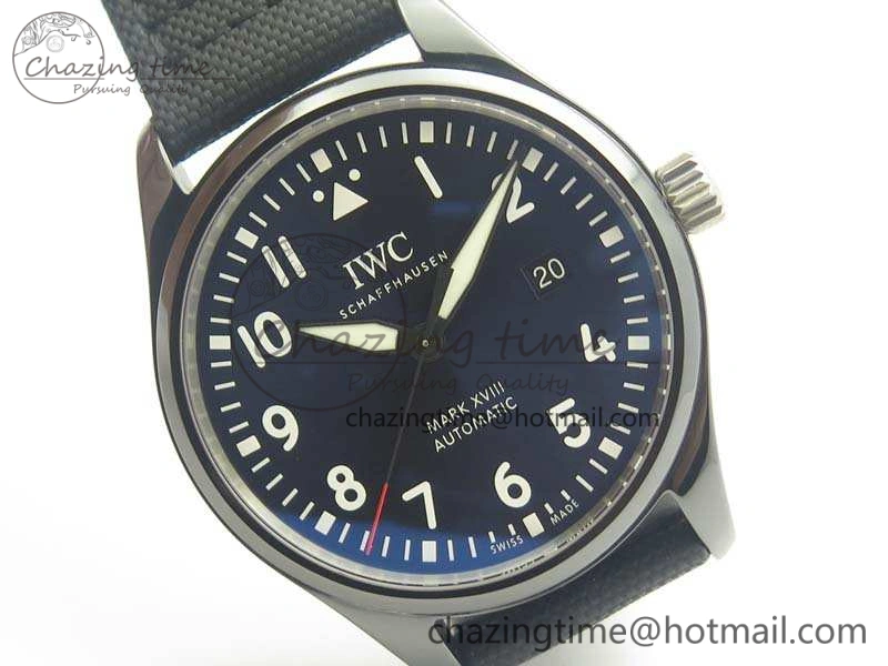 Mark XVIII LAUREUS IW324703 Black Ceramic MKF Best Edition On Black Nylon Strap A2892