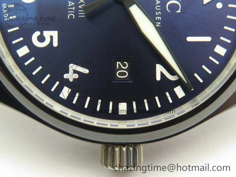 Mark XVIII LAUREUS IW324703 Black Ceramic MKF Best Edition On Black Nylon Strap A2892