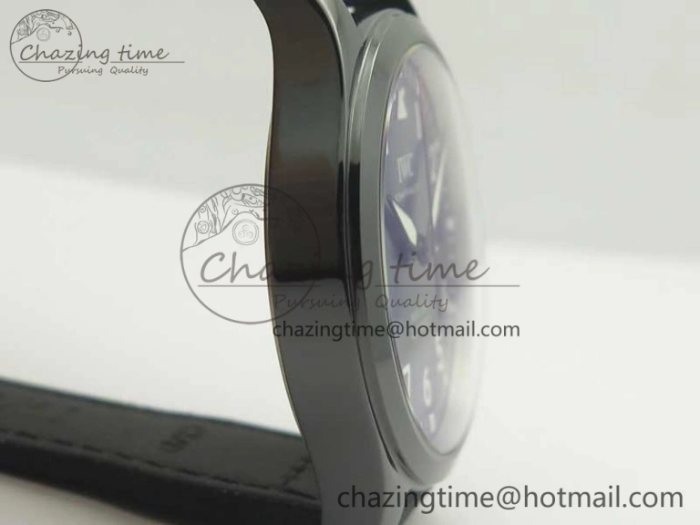 Mark XVIII LAUREUS IW324703 Black Ceramic MKF Best Edition on Black Nylon Strap MIYOTA 9015 V2