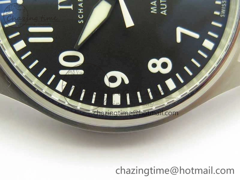 Mark XVIII Le Petit Prince IW327001 SS MKS 1:1 Best Edition Black Dial On Leather Strap MIYOTA9015 V2