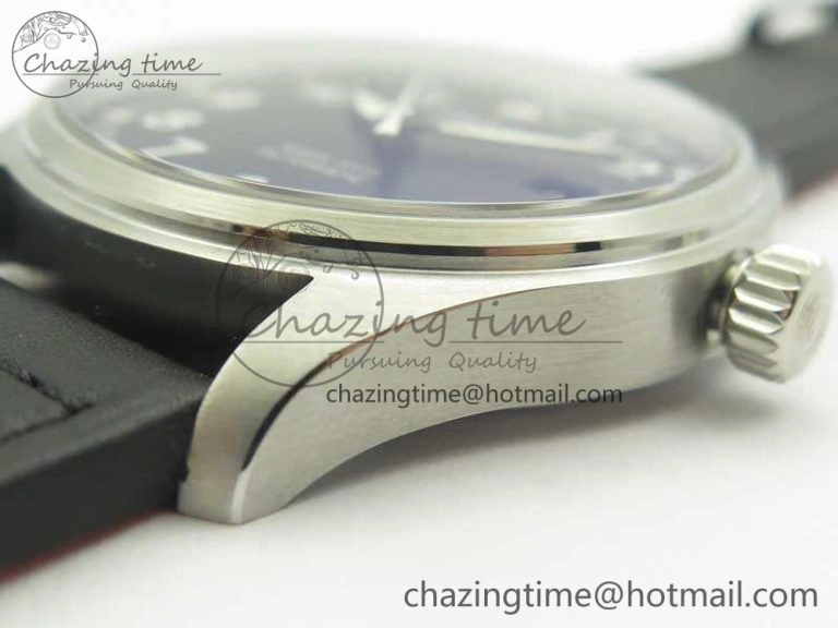 Mark XVIII Le Petit Prince IW327001 SS MKS 1:1 Best Edition Black Dial On Leather Strap MIYOTA9015 V2