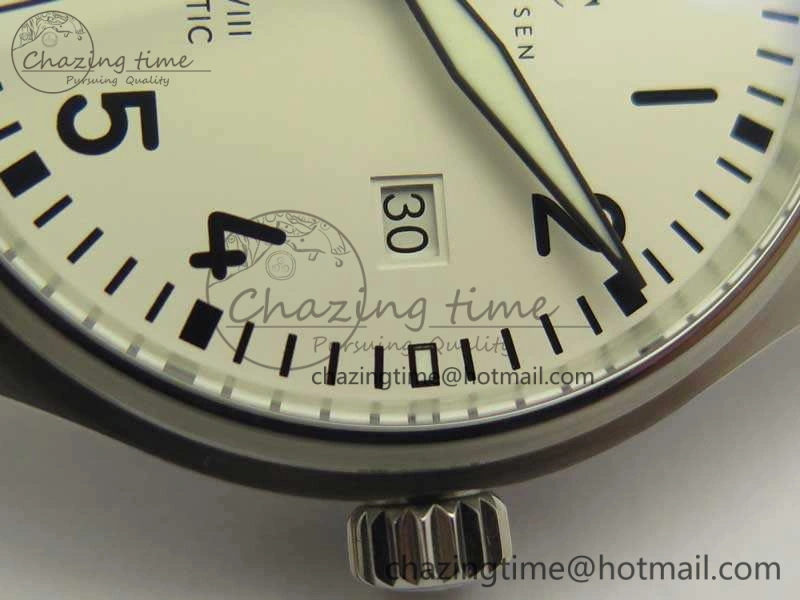 Mark XVIII Le Petit Prince IW327001 SS MKS 1:1 Best Edition White Dial On Leather Strap MIYOTA9015 V2