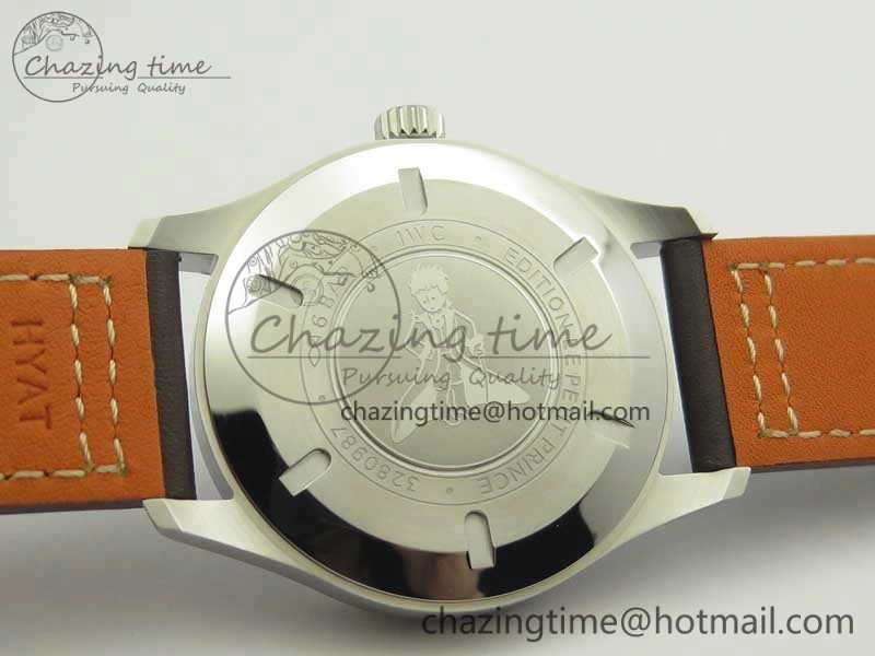 Mark XVIII Le Petit Prince IW327004 SS MKS 1:1 Best Edition Blue Dial On Leather Strap MIYOTA9015 V2