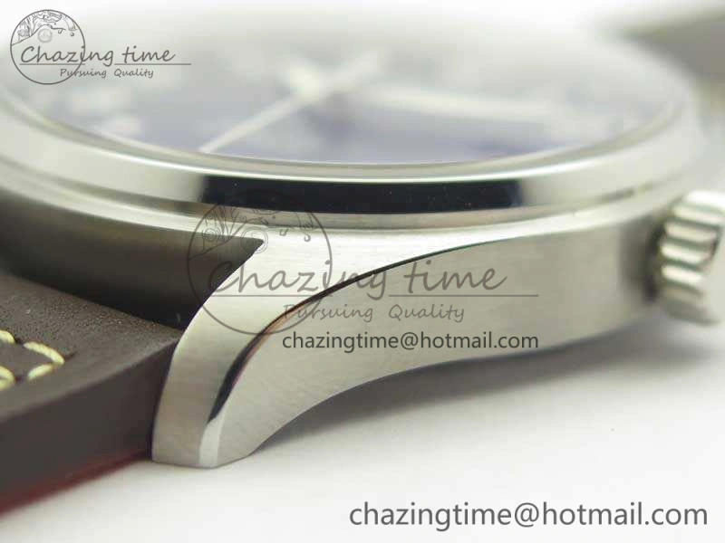 Mark XVIII Le Petit Prince IW327004 SS MKS 1:1 Best Edition Blue Dial On Leather Strap MIYOTA9015 V2