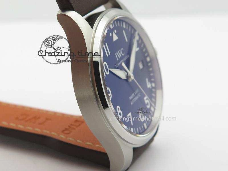 Mark XVIII Le Petit Prince IW327004 SS Mk Maker Best Edition Blue Dial On Brown Leather Strap A2892