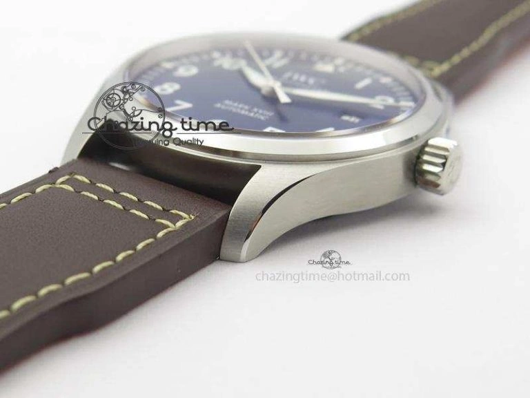 Mark XVIII Le Petit Prince IW327004 SS Mk Maker Best Edition Blue Dial On Brown Leather Strap A2892