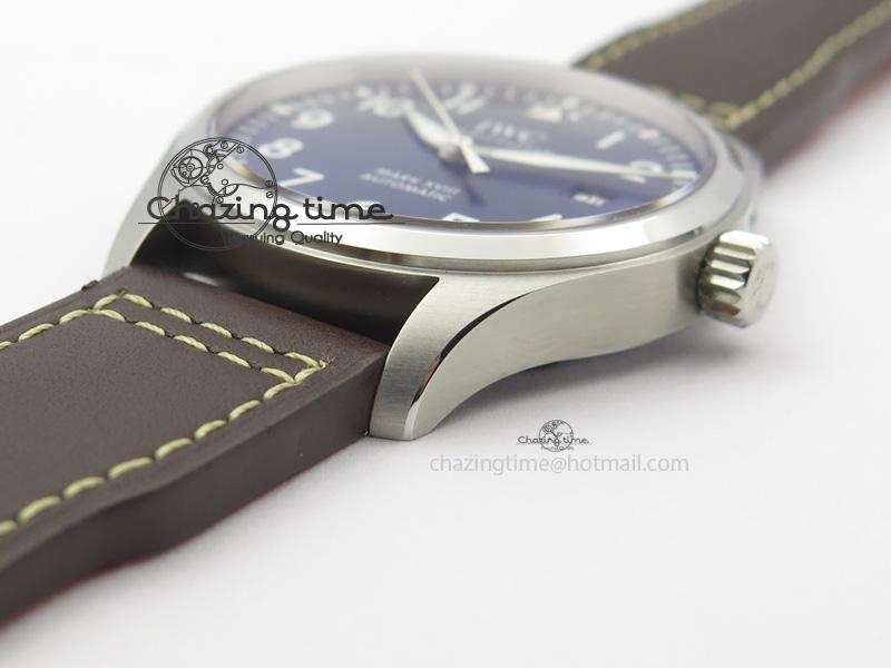 Mark XVIII Le Petit Prince IW327004 SS Mk Maker Best Edition Blue Dial On Brown Leather Strap A2892