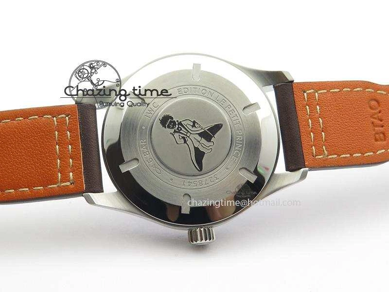 Mark XVIII Le Petit Prince IW327004 SS Mk Maker Best Edition Blue Dial On Brown Leather Strap A2892