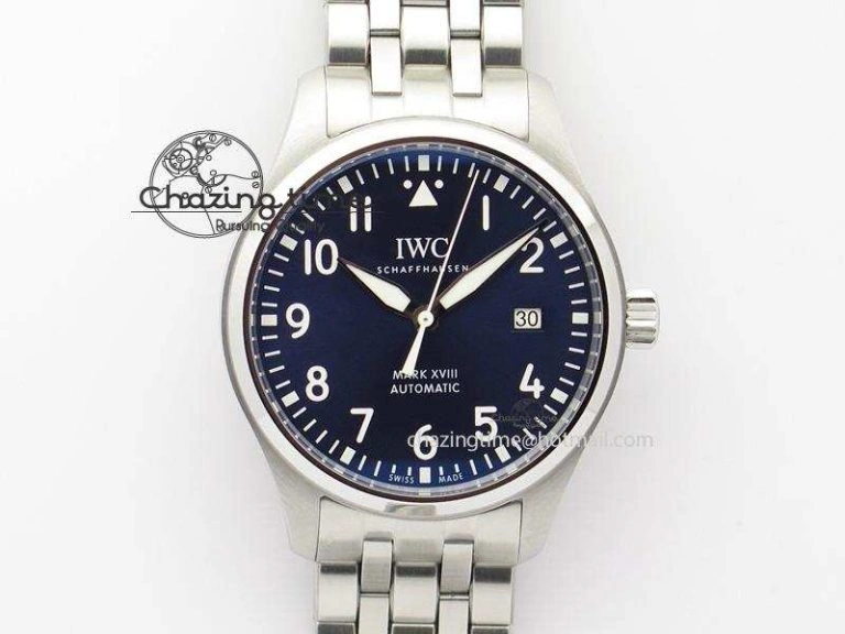 Mark XVIII Le Petit Prince IW327004 SS Mk Maker Best Edition Blue Dial On SS Bracelet A2892