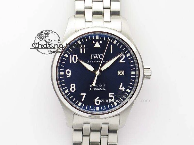 Mark XVIII Le Petit Prince IW327004 SS Mk Maker Best Edition Blue Dial On SS Bracelet A2892