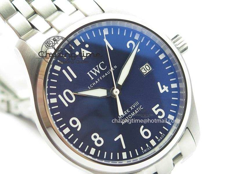 Mark XVIII Le Petit Prince IW327004 SS Mk Maker Best Edition Blue Dial On SS Bracelet A2892