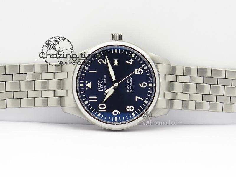 Mark XVIII Le Petit Prince IW327004 SS Mk Maker Best Edition Blue Dial On SS Bracelet A2892