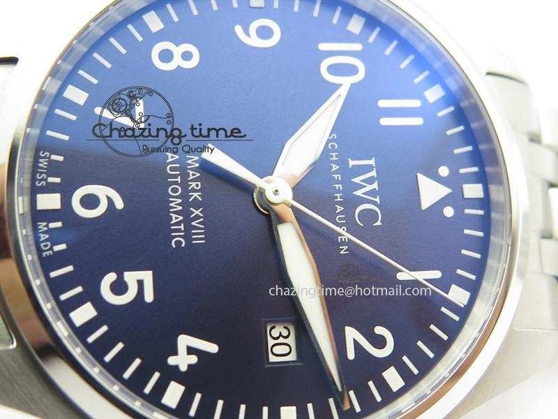 Mark XVIII Le Petit Prince IW327004 SS Mk Maker Best Edition Blue Dial On SS Bracelet A2892