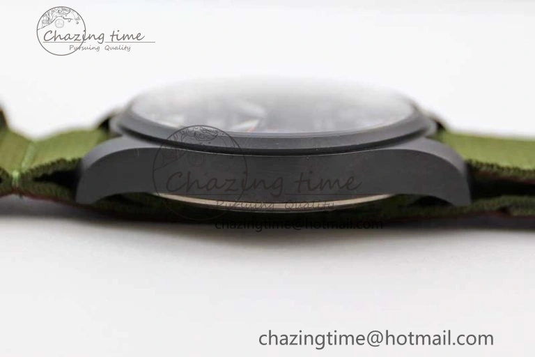 Mark XVIII ‘TOPGUN SFTI’ Ceramic M+F Best Edition Black Dial on Green Nylon Strap