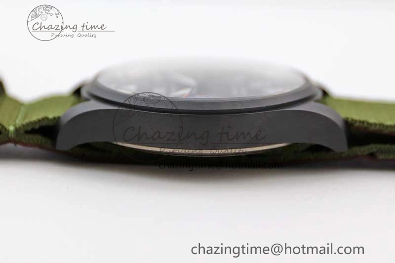 Mark XVIII ‘TOPGUN SFTI’ Ceramic M+F Best Edition Black Dial on Green Nylon Strap