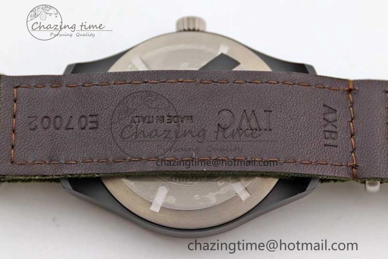 Mark XVIII ‘TOPGUN SFTI’ Ceramic M+F Best Edition Black Dial on Green Nylon Strap