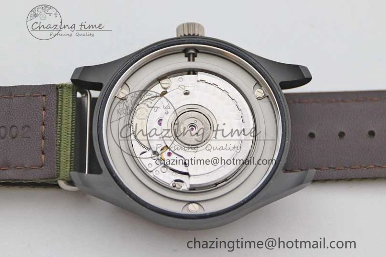 Mark XVIII ‘TOPGUN SFTI’ Ceramic M+F Best Edition Black Dial on Green Nylon Strap