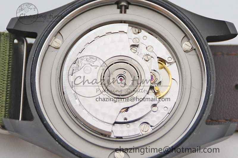 Mark XVIII ‘TOPGUN SFTI’ Ceramic M+F Best Edition Black Dial on Green Nylon Strap