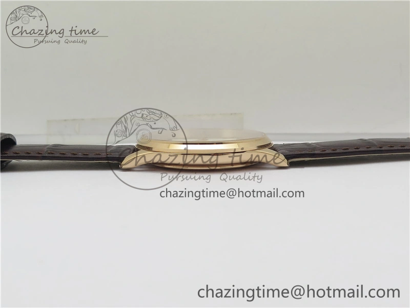 Master 1238420 RG ZF 1:1 Best Edition Ivory White Dial on Brown Leather Strap A899 1