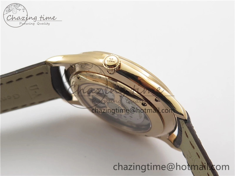 Master 1238420 RG ZF 1:1 Best Edition Ivory White Dial on Brown Leather Strap A899 1