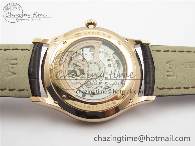 Master 1238420 RG ZF 1:1 Best Edition Ivory White Dial on Brown Leather Strap A899 1