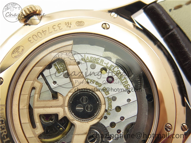 Master 1238420 RG ZF 1:1 Best Edition Ivory White Dial on Brown Leather Strap A899 1