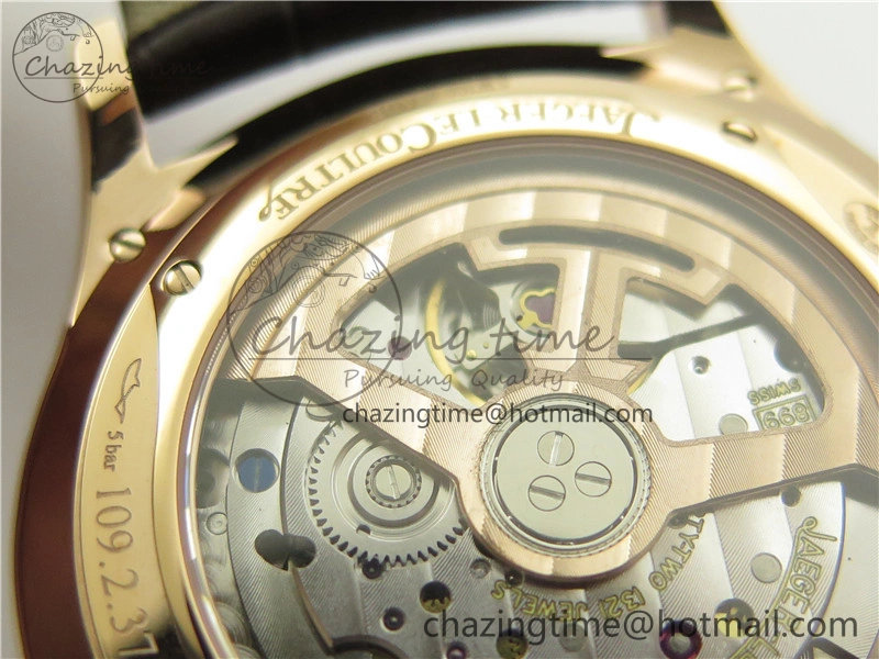 Master 1238420 RG ZF 1:1 Best Edition Ivory White Dial on Brown Leather Strap A899 1