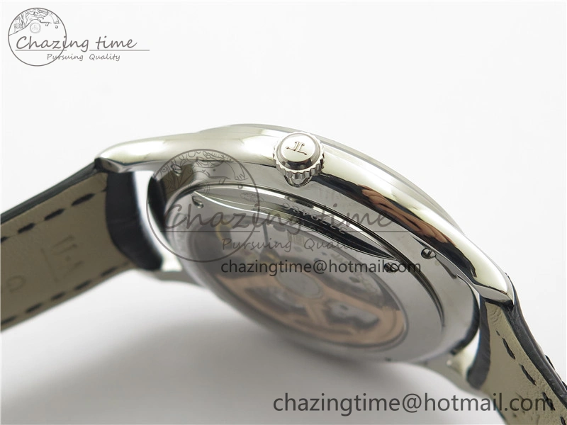 Master 1238420 SS ZF 1:1 Best Edition Silver Dial on Black Leather Strap A899 1