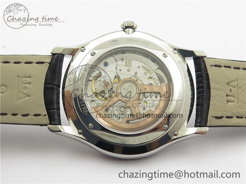 Master 1238420 SS ZF 1:1 Best Edition Silver Dial on Black Leather Strap A899 1