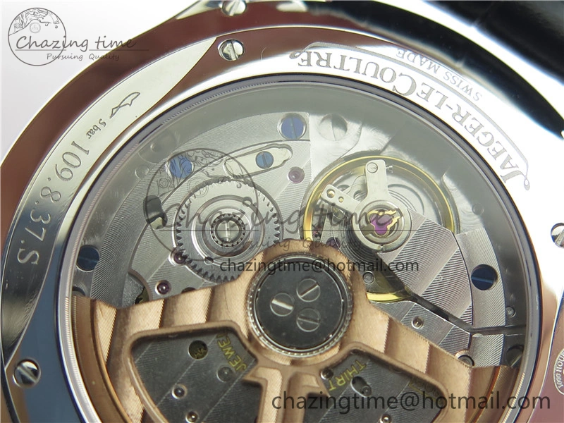 Master 1238420 SS ZF 1:1 Best Edition Silver Dial on Black Leather Strap A899 1