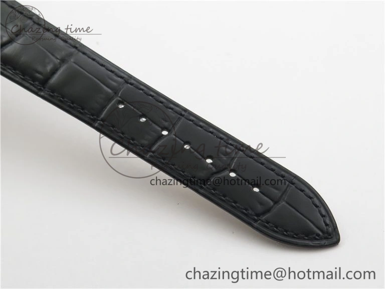 Master 1238420 SS ZF 1:1 Best Edition Silver Dial on Black Leather Strap A899 1