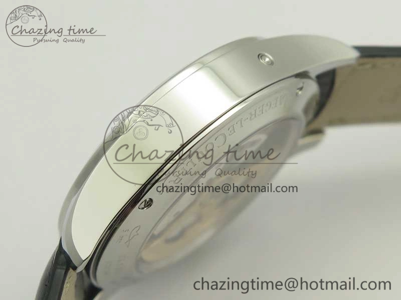 Master Calendar OMF 1:1 Best Edition Gray Textured Dial on Black Leather Strap A866