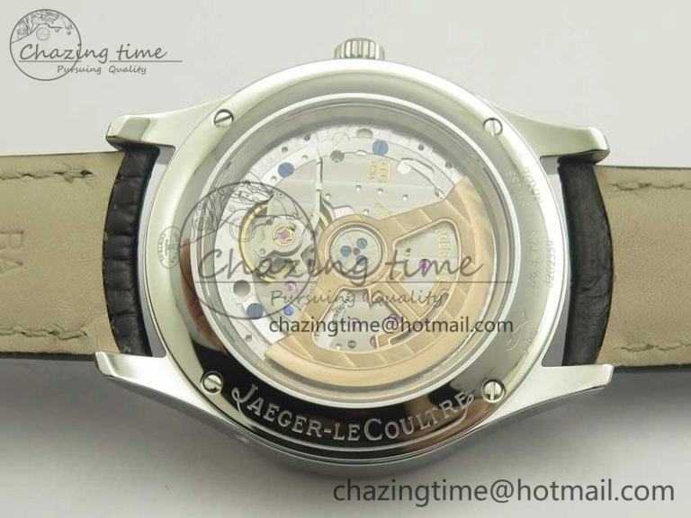 Master Calendar OMF 1:1 Best Edition Gray Textured Dial on Black Leather Strap A866