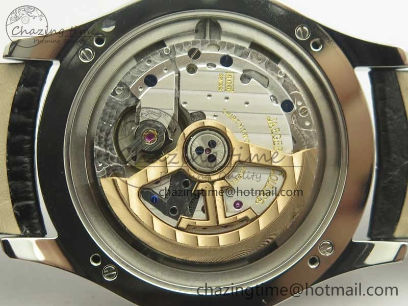 Master Calendar OMF 1:1 Best Edition Gray Textured Dial on Black Leather Strap A866