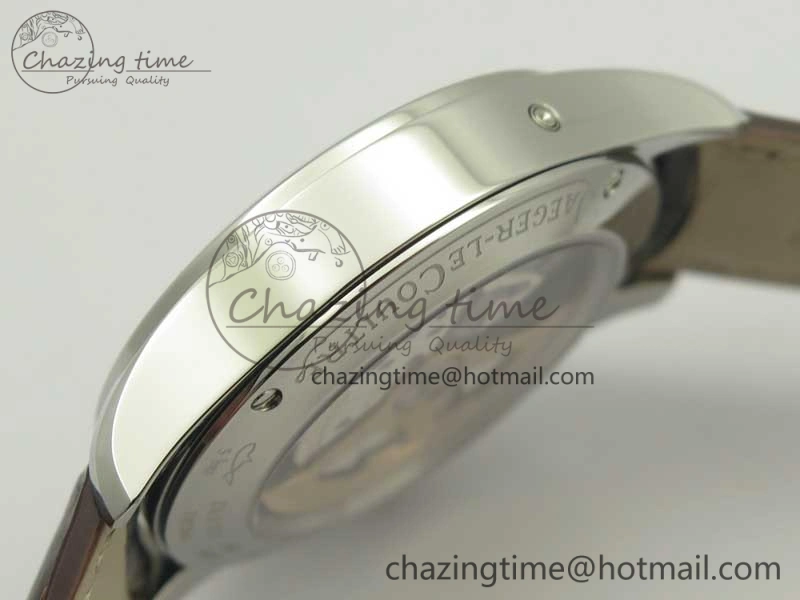 Master Calendar OMF 1:1 Best Edition Gray Textured Dial on Brown Leather Strap A866
