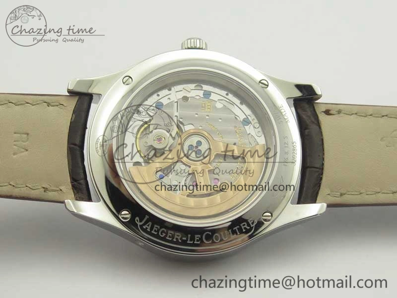Master Calendar OMF 1:1 Best Edition Gray Textured Dial on Brown Leather Strap A866