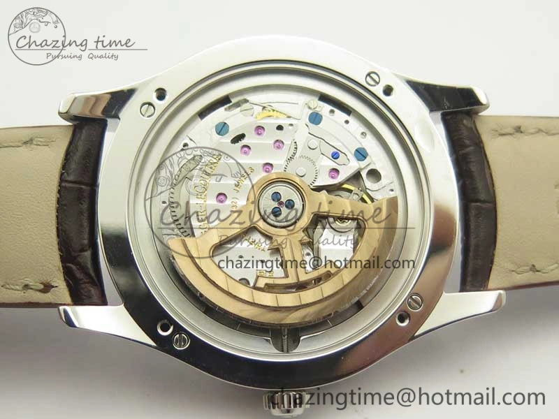 Master Calendar OMF 1:1 Best Edition Gray Textured Dial on Brown Leather Strap A866