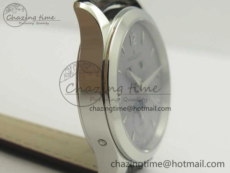 Master Calendar OMF 1:1 Best Edition Gray Textured Dial on Brown Leather Strap A866