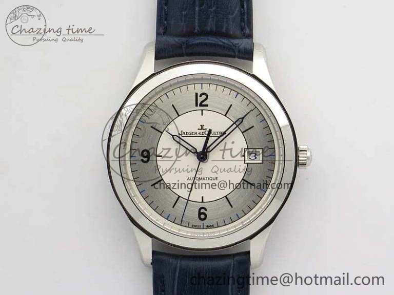 Master Calendar OMF 1:1 Best Edition Gray Textured Dial on Brown Leather Strap A866